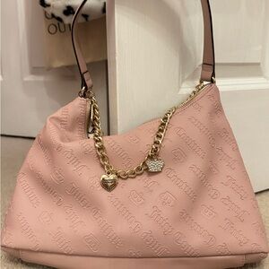 Juicy Couture Pink Handbag with Gold Chain
